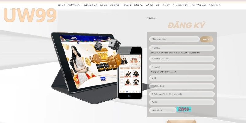 Hướng dẫn các bước đăng ký tại nhà cái